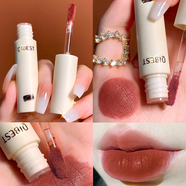 Lip Gloss Nude Matte Lipstick Waterproof Long Lasting Women