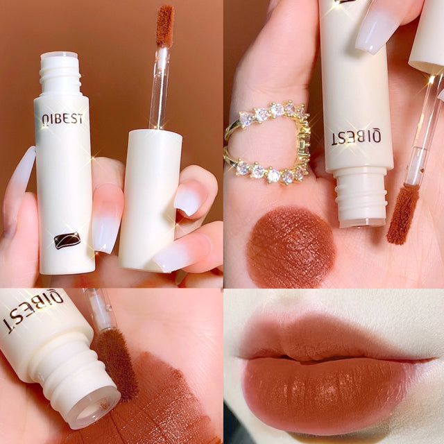 Lip Gloss Nude Matte Lipstick Waterproof Long Lasting Women