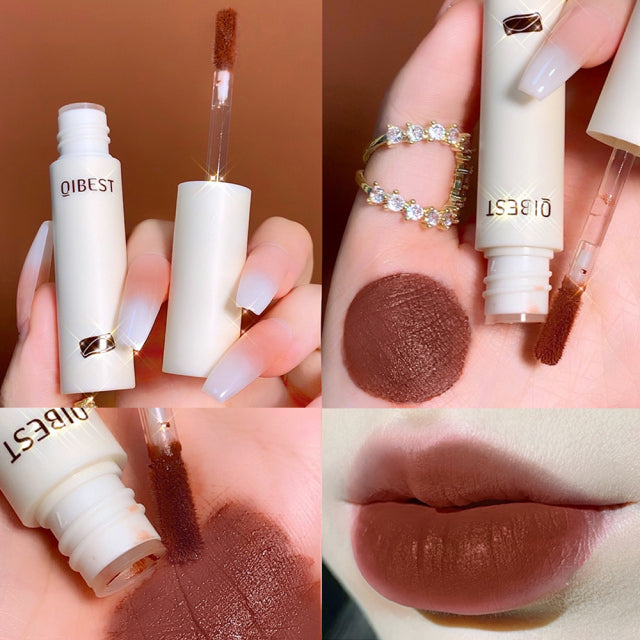 Lip Gloss Nude Matte Lipstick Waterproof Long Lasting Women