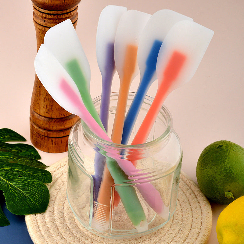 Translucent Silicone Spatula, Dough Scrape, Baking Cake Brush Tools