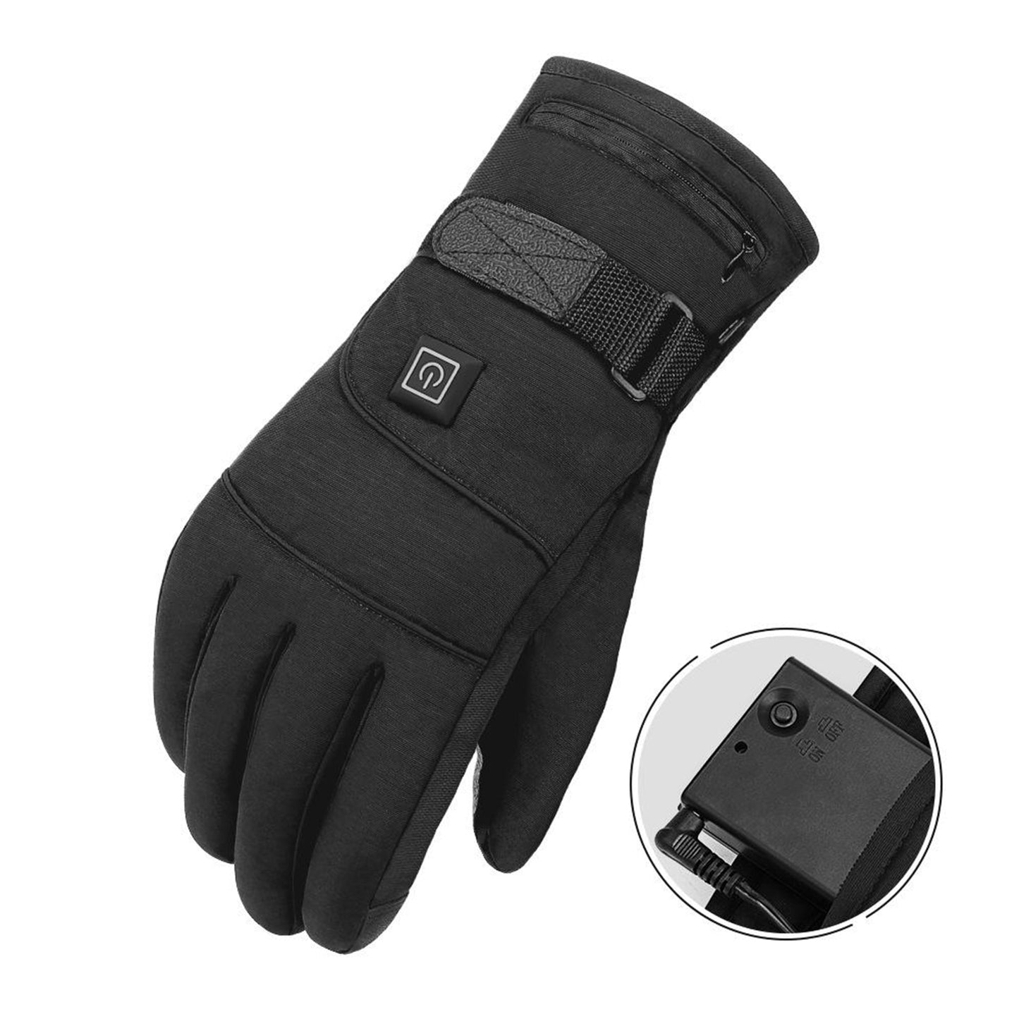 2x Winter Gloves Electric Motorcycle Heated Gloves Thermal Gloves Touch Screen