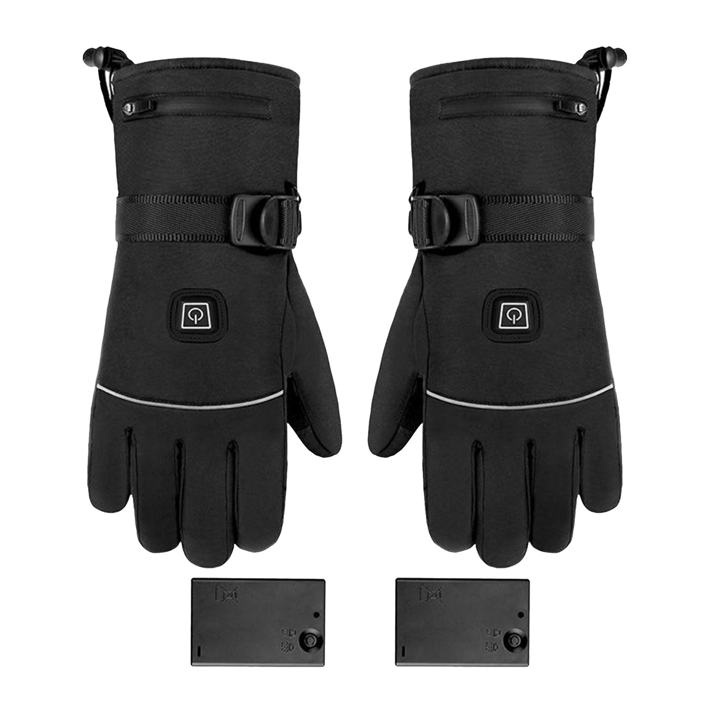 2x Winter Gloves Electric Motorcycle Heated Gloves Thermal Gloves Touch Screen