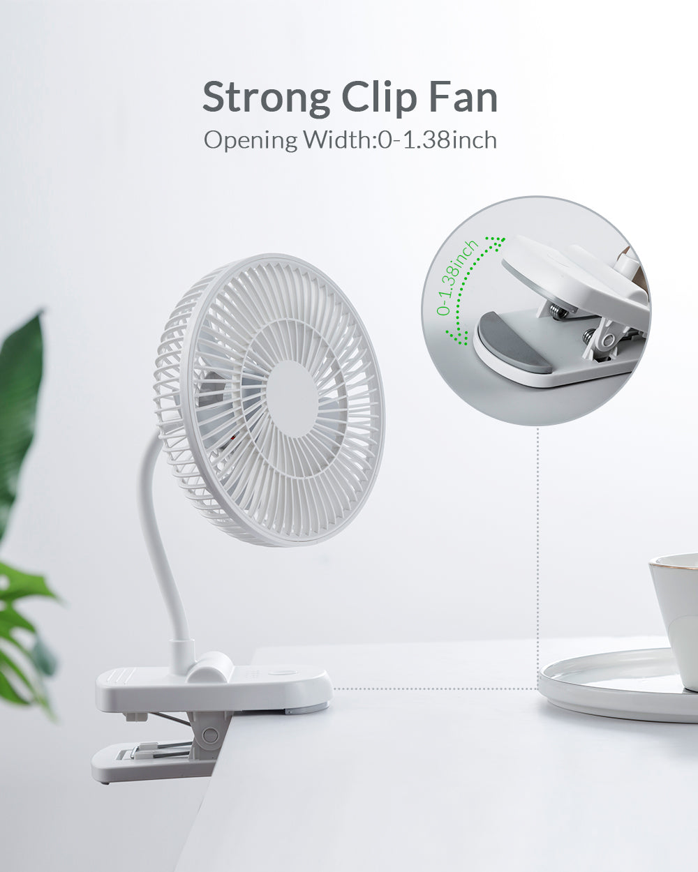 Clip Fan Portable USB Stroller