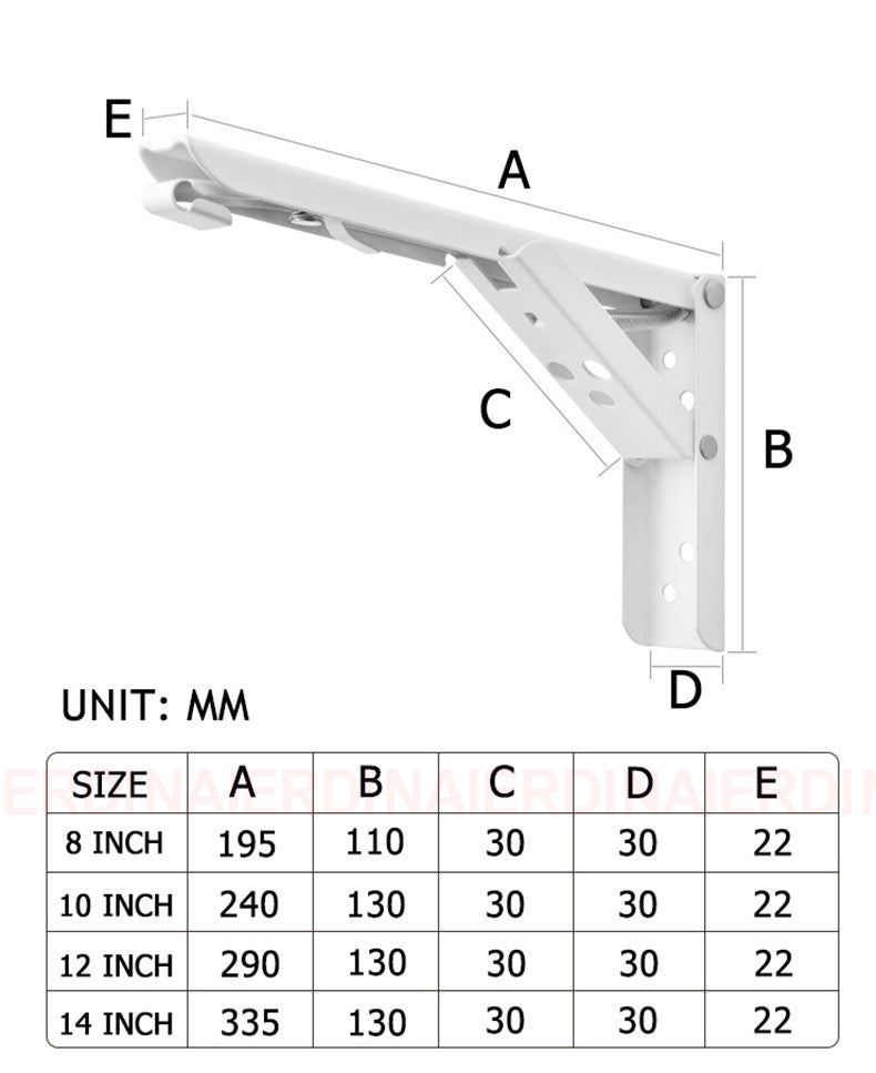 Adjustable Folding Triangle Bracket Shelf Support