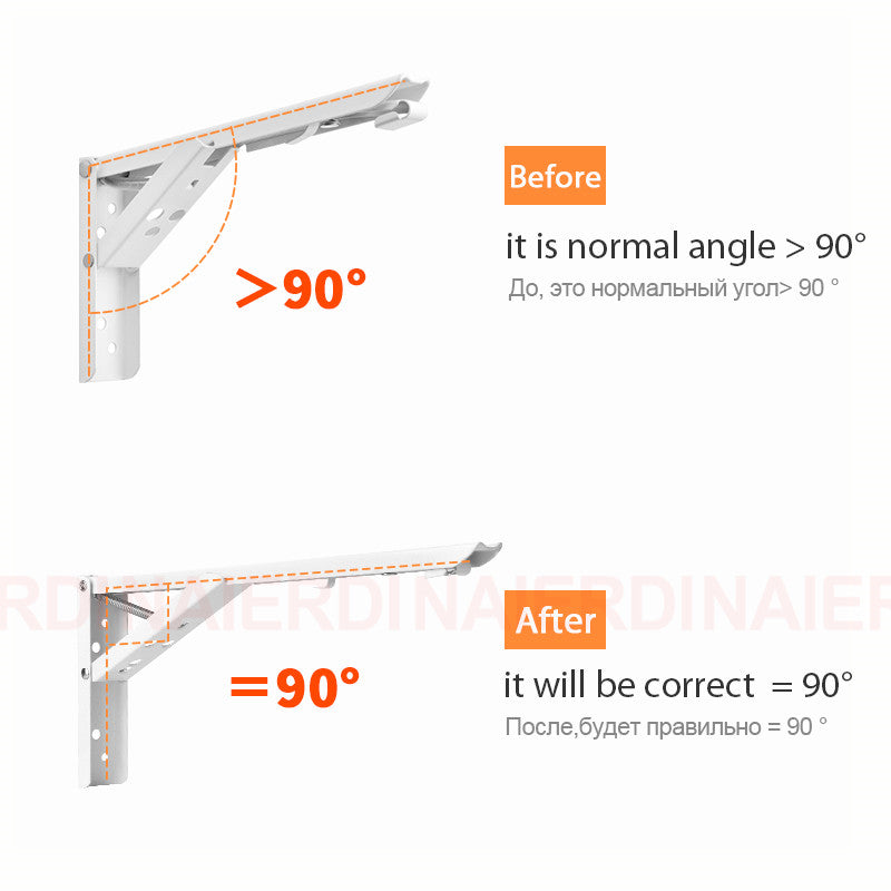 Adjustable Folding Triangle Bracket Shelf Support