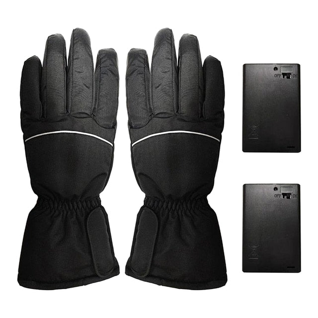 2x Winter Gloves Electric Motorcycle Heated Gloves Thermal Gloves Touch Screen