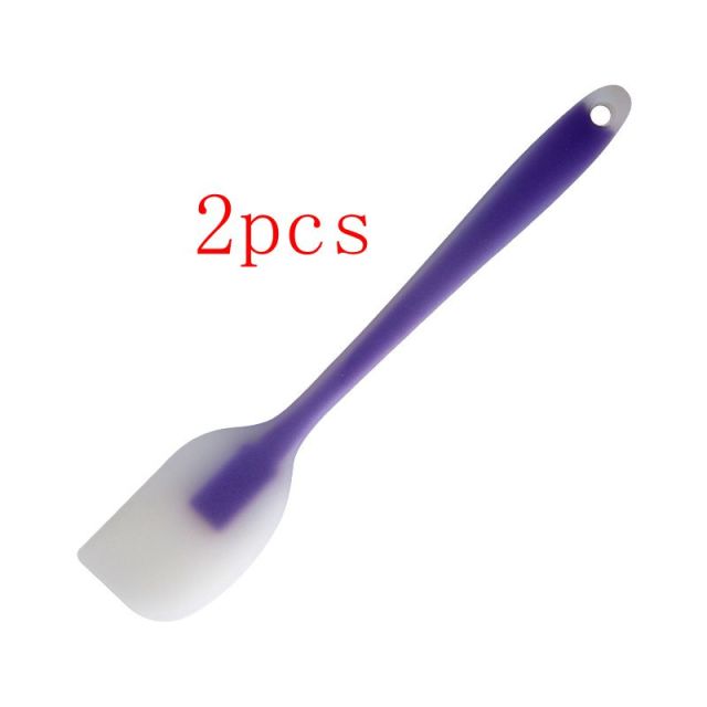 Translucent Silicone Spatula, Dough Scrape, Baking Cake Brush Tools