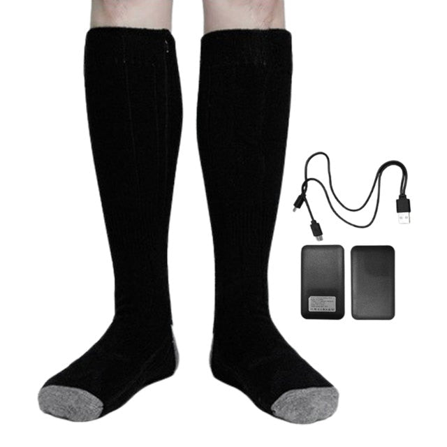 3.7V Unisex Remote Control Electric Heated Socks Boot Feet Warmer