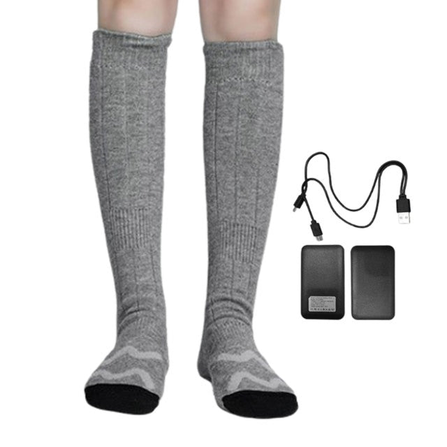 3.7V Unisex Remote Control Electric Heated Socks Boot Feet Warmer