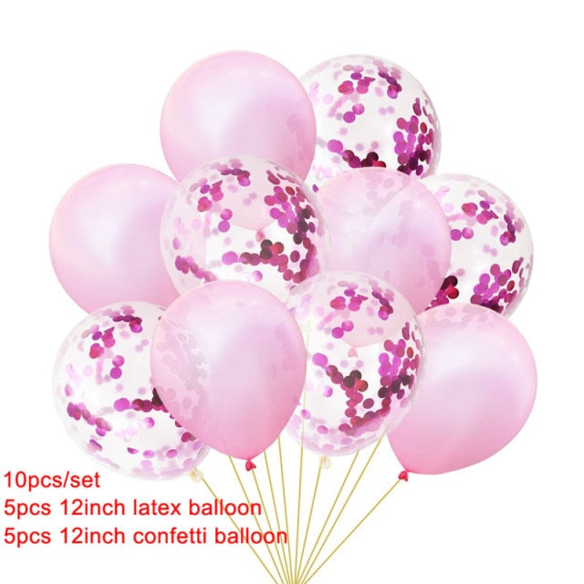 10pcs Heart Foil Balloons