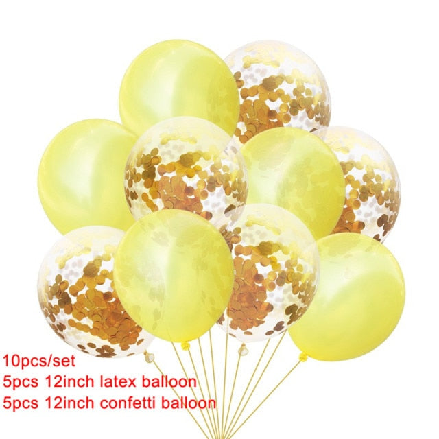 10pcs Heart Foil Balloons