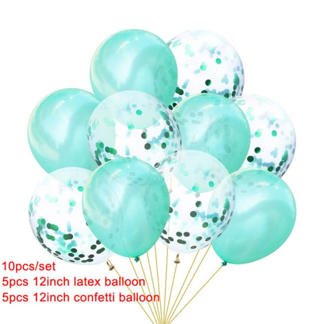 10pcs Heart Foil Balloons