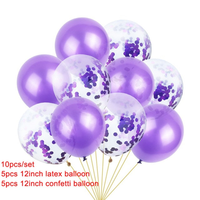 10pcs Heart Foil Balloons