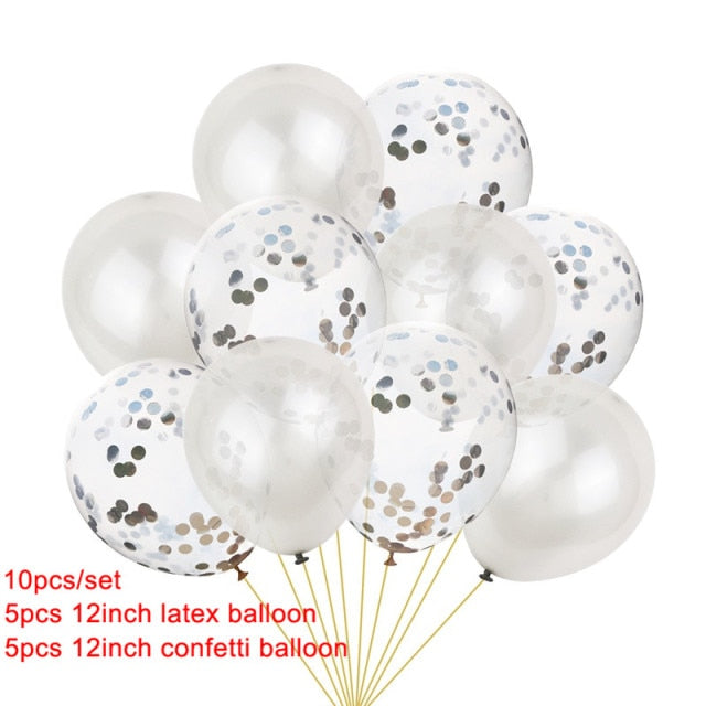 10pcs Heart Foil Balloons