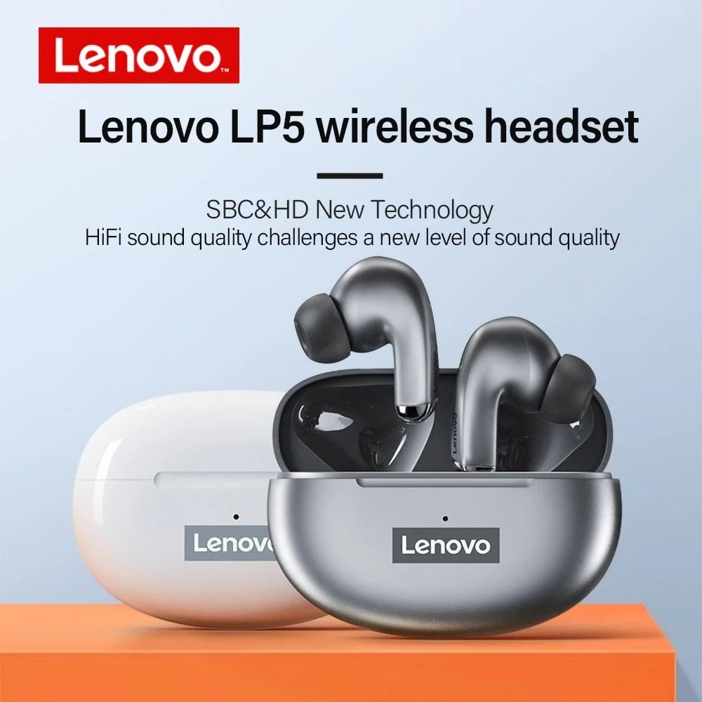 Authentic Lenovo LP5  Wireless Bluetooth Earbuds