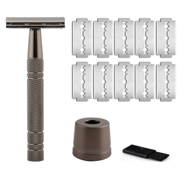 10 Shaving Blades Manual Shaver Razor Classic Double Edge Safety Razor For Mens Shaving