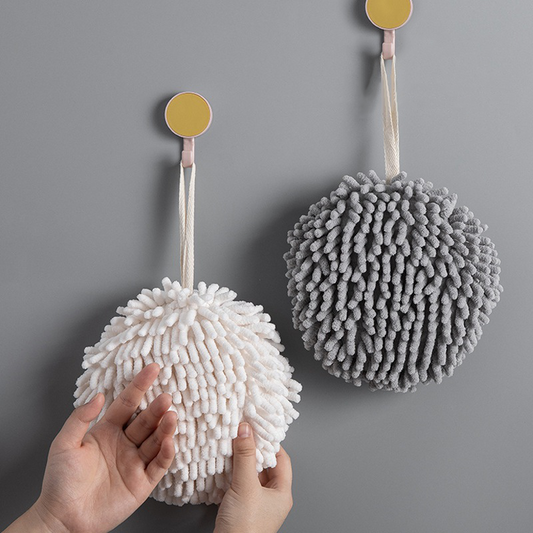 Hand Towel Ball with Hanging Loops