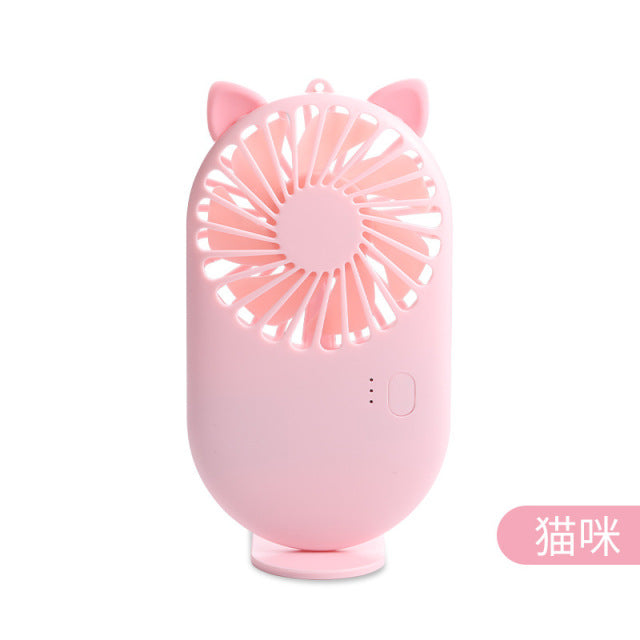 Fold Fan Electric Portable Hold Small Air Cooler