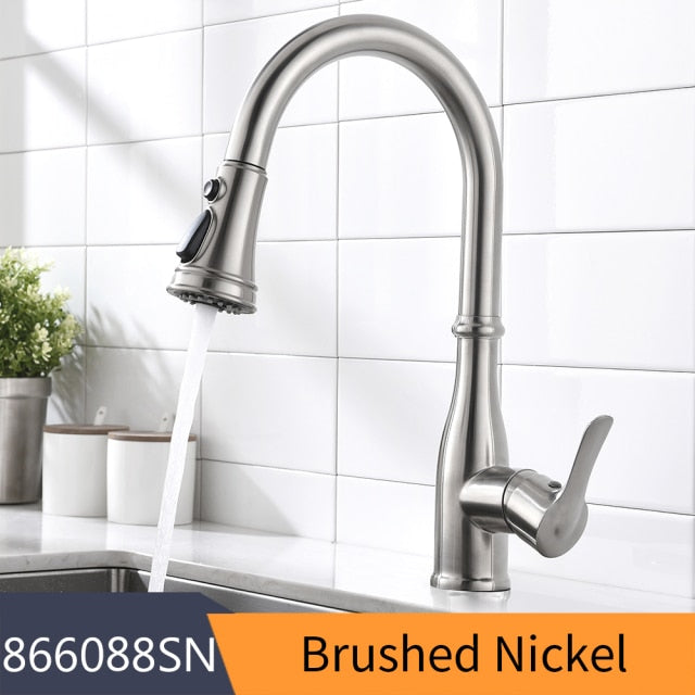 Kitchen Faucets with a Single Hole Handle and a Swivel Degree