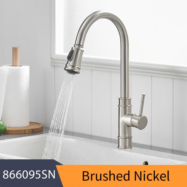 Kitchen Faucets with a Single Hole Handle and a Swivel Degree