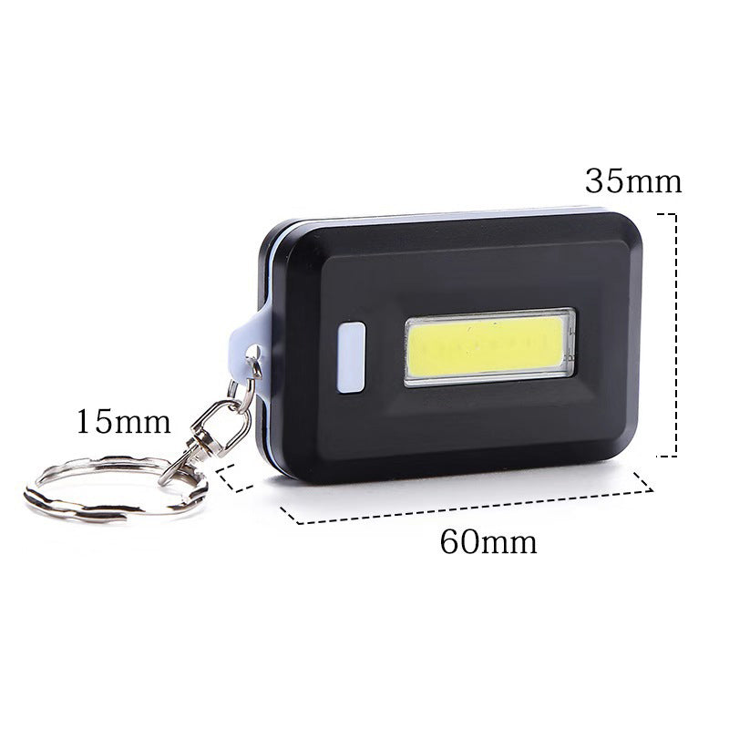 3 Modes Mini Portable COB LED Flashlight Keychain Torch Emergency Camping Flash Light Lamp