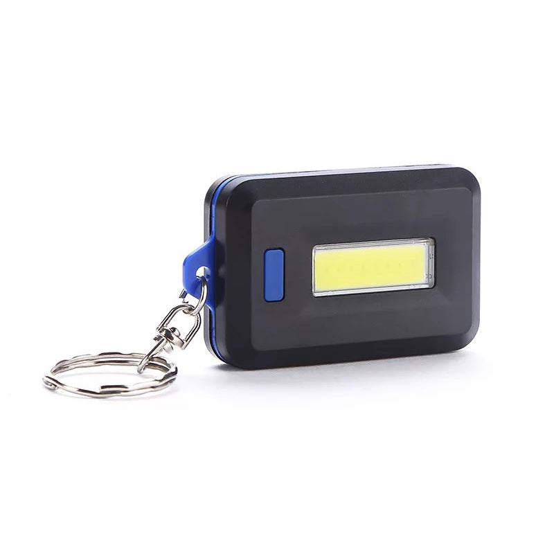 3 Modes Mini Portable COB LED Flashlight Keychain Torch Emergency Camping Flash Light Lamp