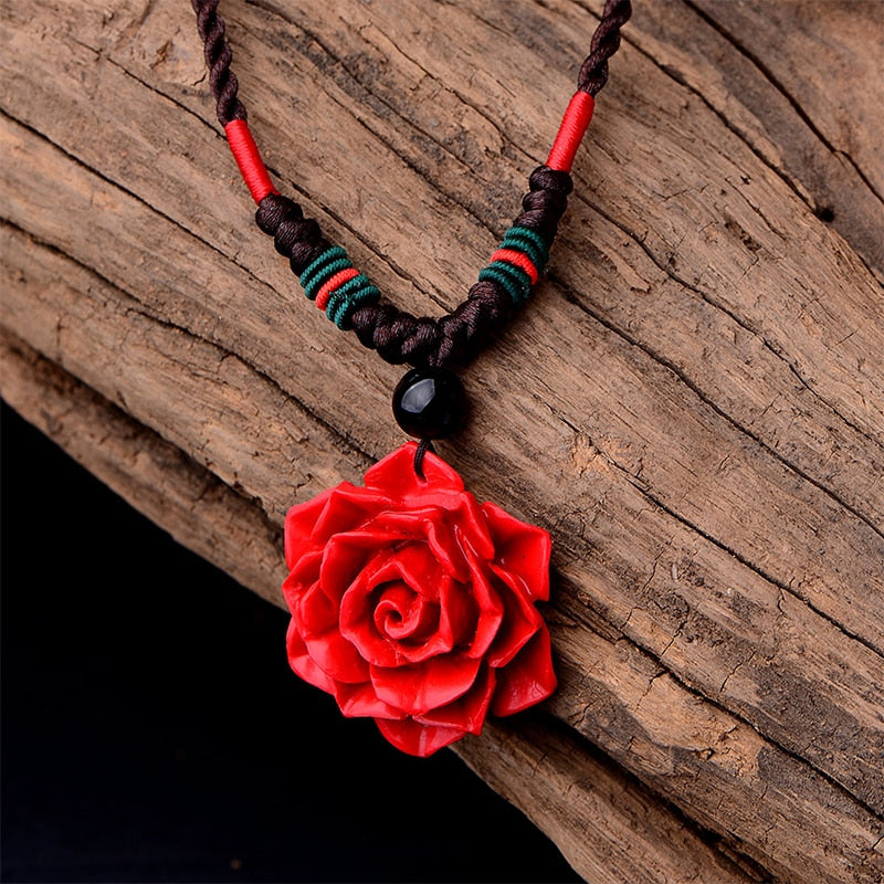 Rose Pendant Necklace