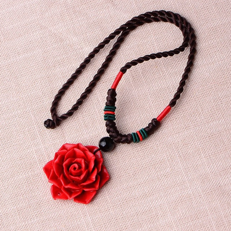 Rose Pendant Necklace