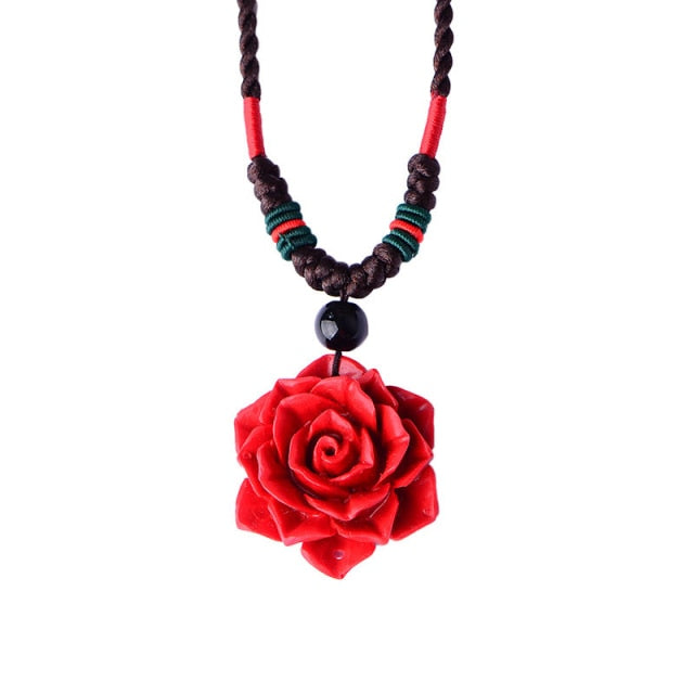 Rose Pendant Necklace