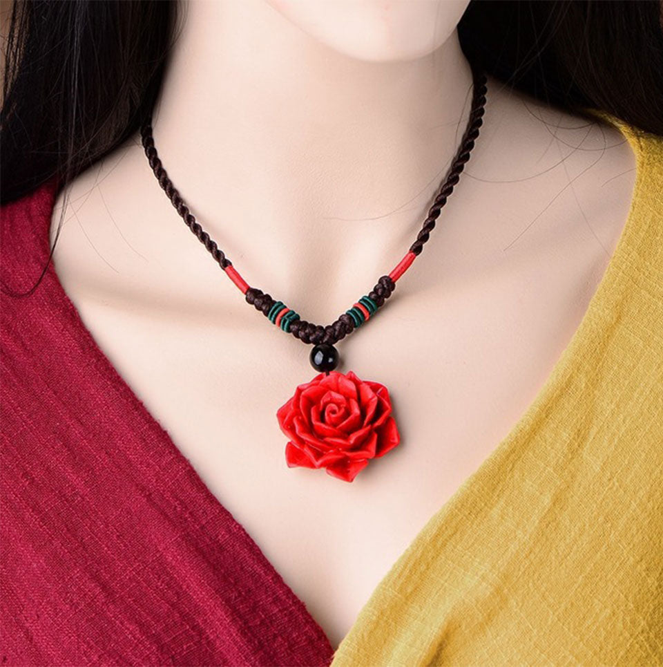 Rose Pendant Necklace