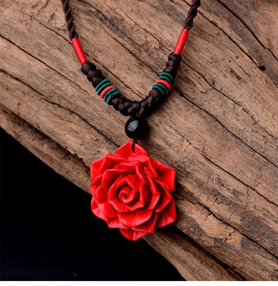 Rose Pendant Necklace