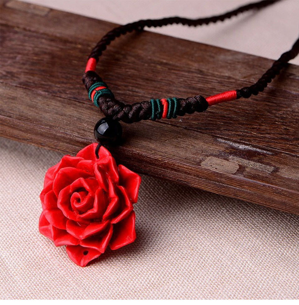 Rose Pendant Necklace