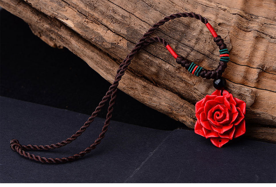 Rose Pendant Necklace