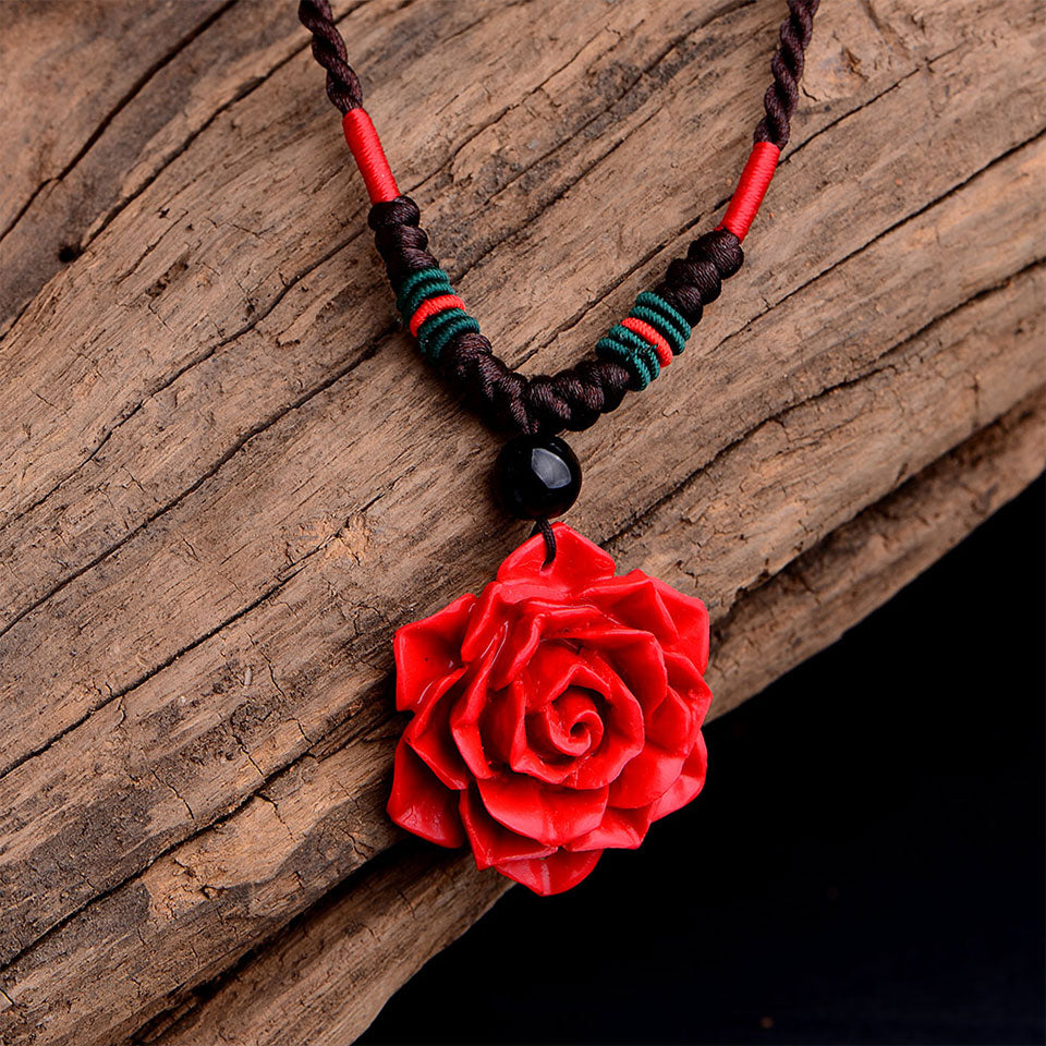 Rose Pendant Necklace