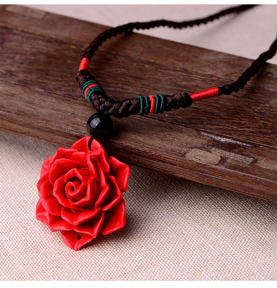 Rose Pendant Necklace