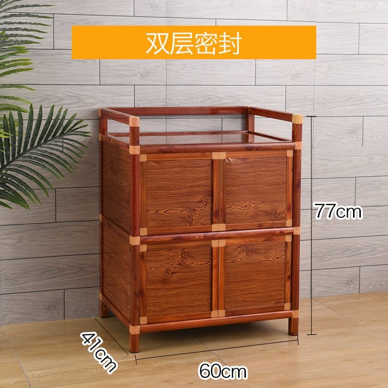 Cabinet Wood Grain Multi-functional Cabinet Storage