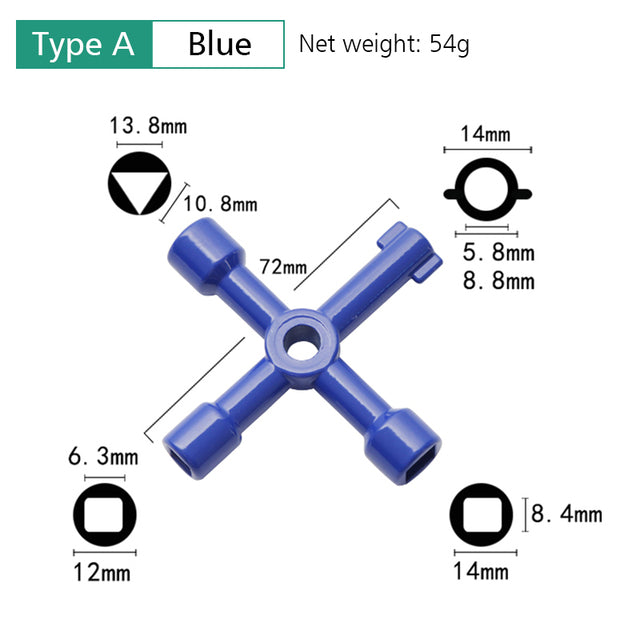 Multi-functional Electric Control Cabinet Key Wrench