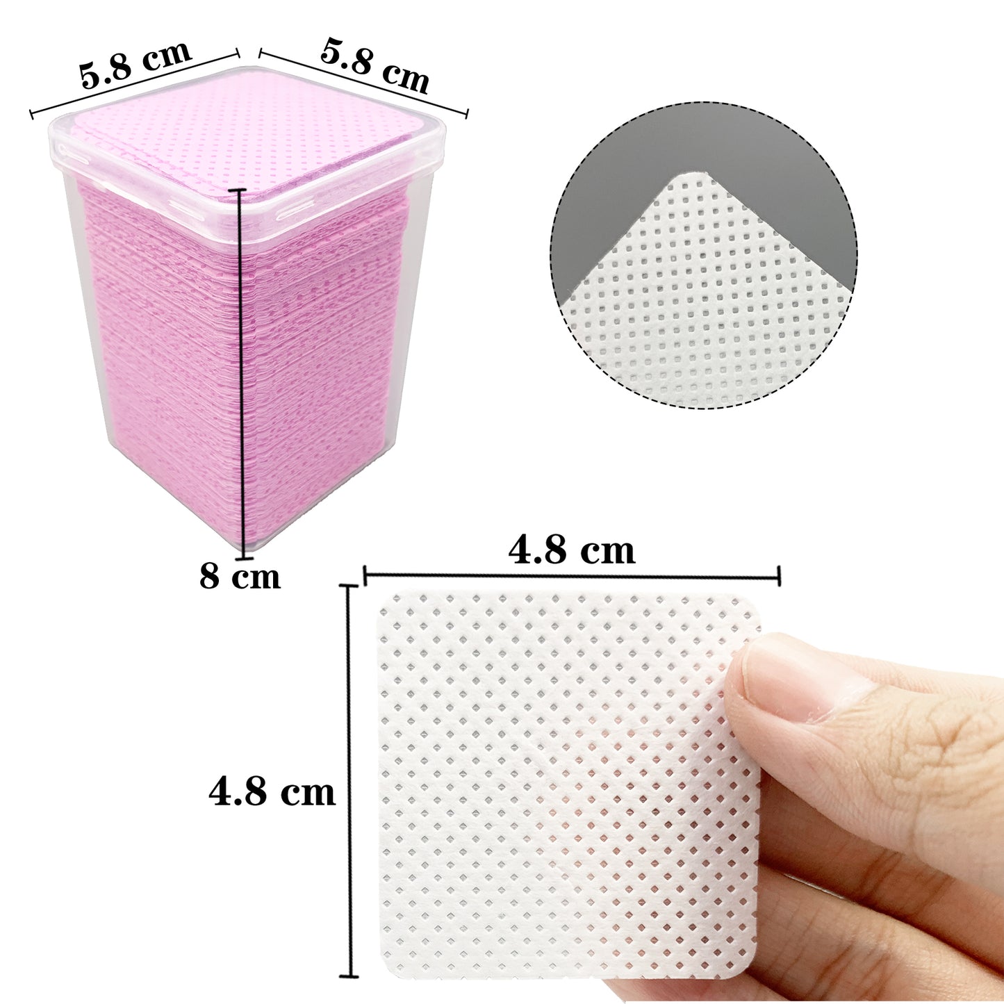 200pcs Wipes Paper Cotton Eyelash Glue Remover Wipe Mouth Of The Glue Bottle Prevent Clogging Glue Cleaner Pads Lash Extension