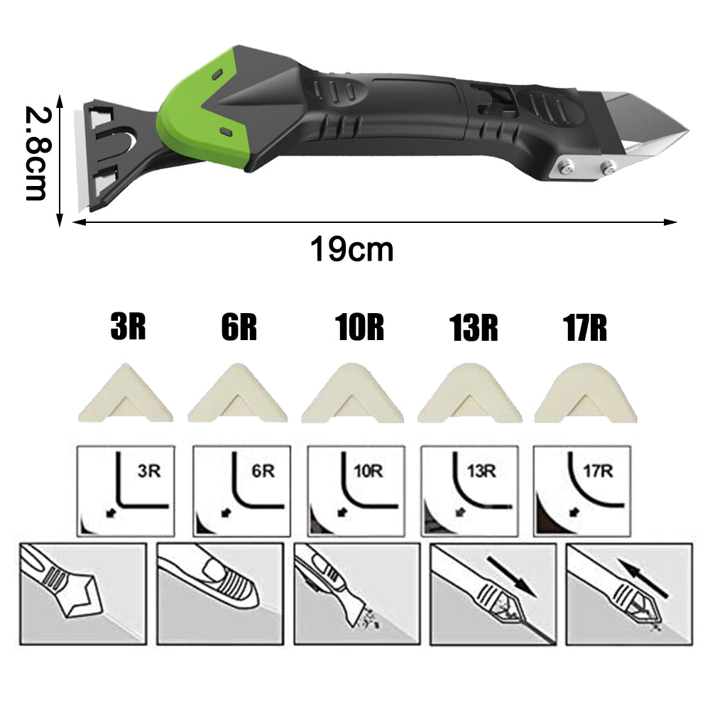 5 in1 Silicone Remover Sealant Smooth Scraper Caulk Finisher