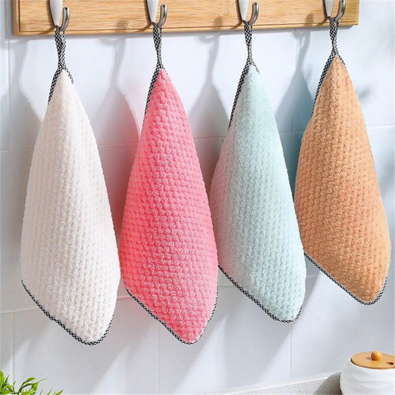 1/4Pcs Kitchen Towels Dishcloths