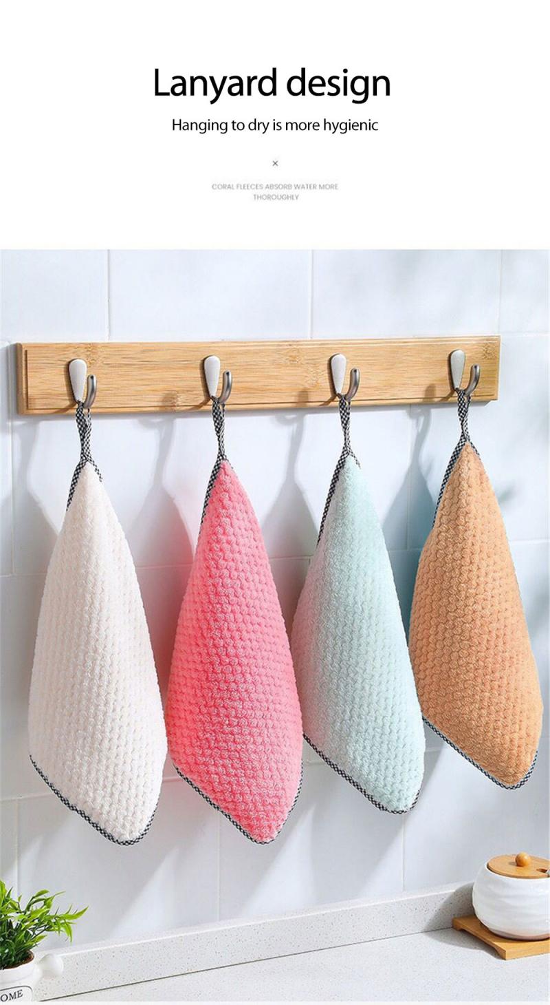 1/4Pcs Kitchen Towels Dishcloths