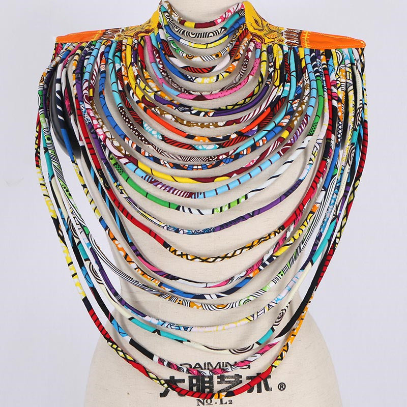 BEAUTIFUL MULTI STRAND NECKLACE AFRICAN