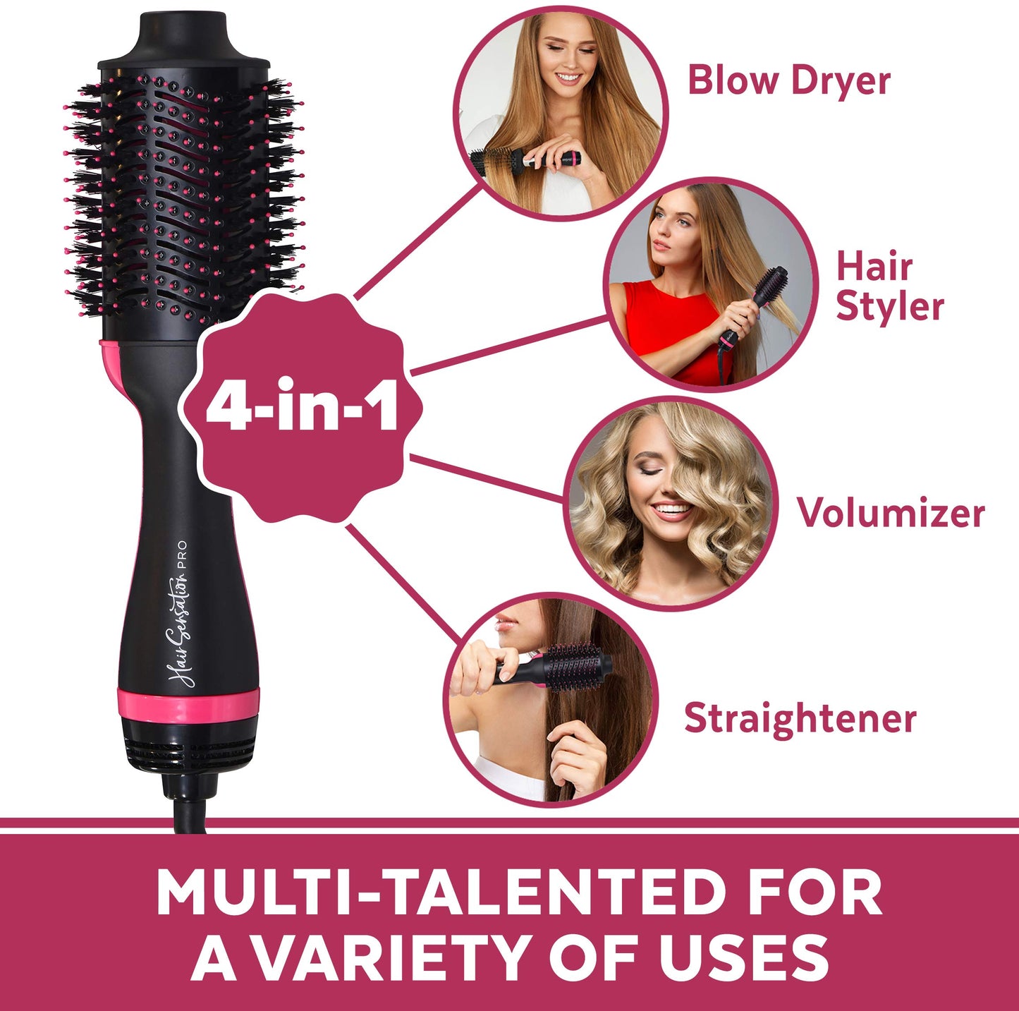 Multifunctional One Step Hair Dryer and Styler