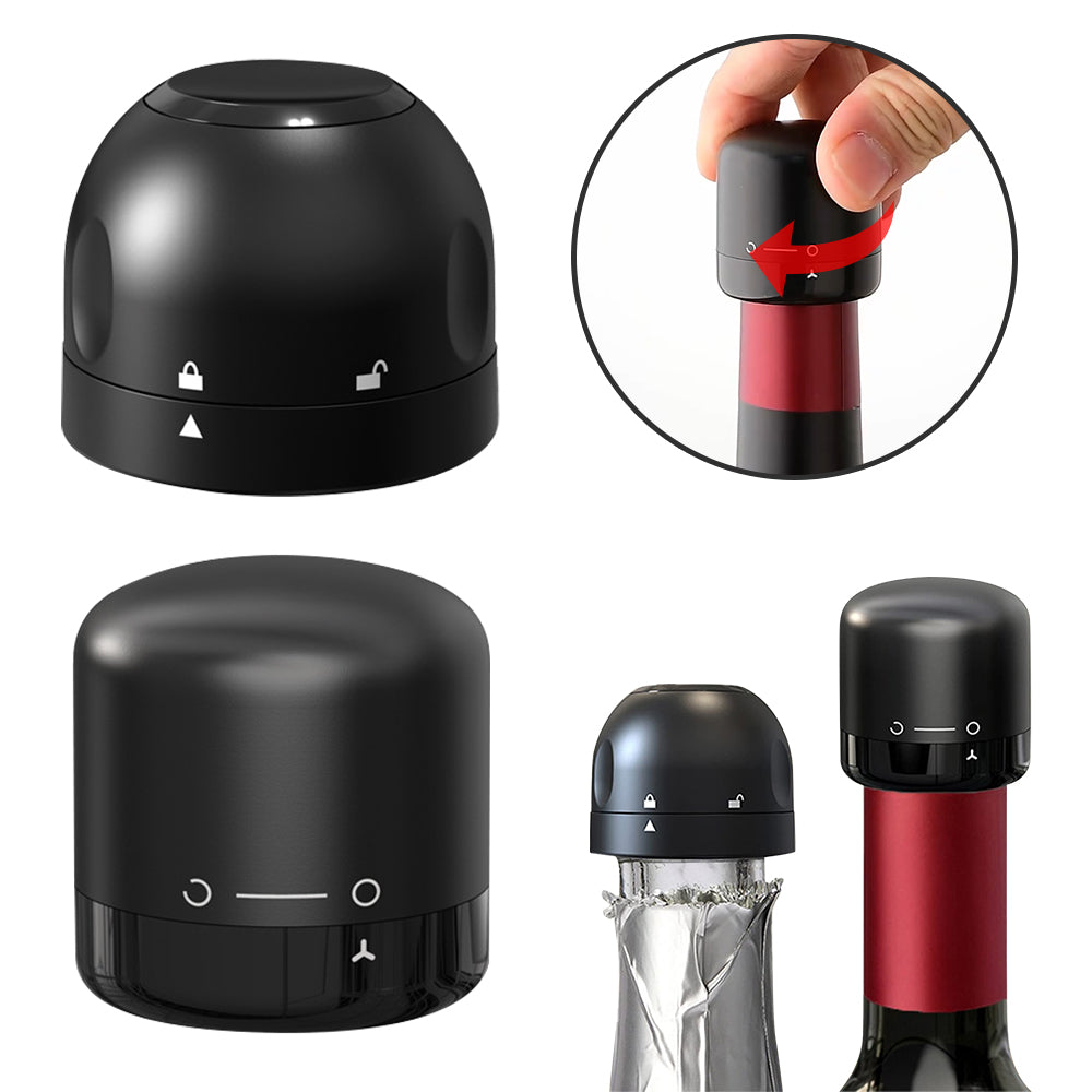 1/2Pcs Vacuum Red Wine Champagne Bottle Stopper Set