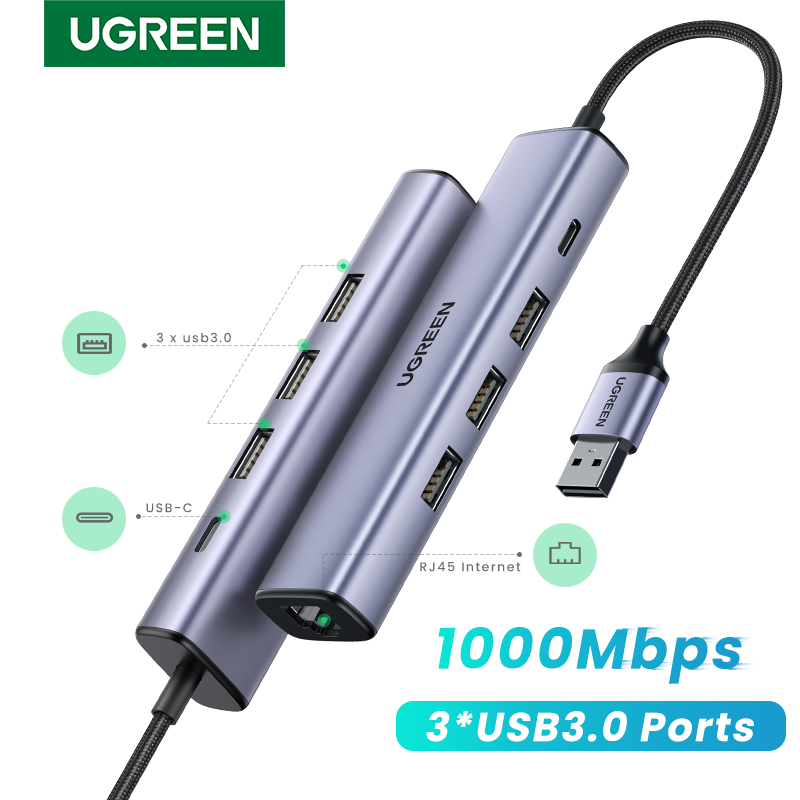 USB Ethernet HUB for Computer Laptop