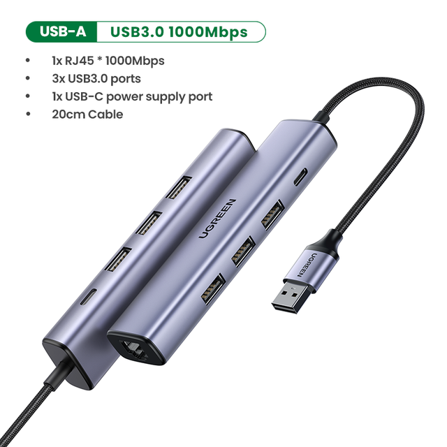 USB Ethernet HUB for Computer Laptop