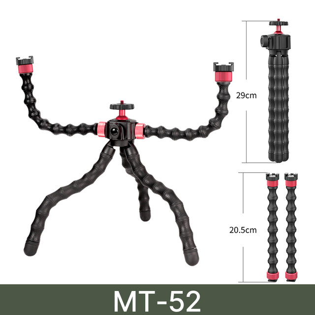 Extend Screw on SLR DSLR GoPro Camera Tripod With Octopus Flexible Tripod