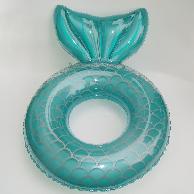 Mermaid With Backrest Pool Inflatable Floating Ring