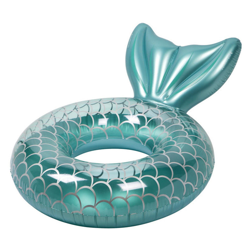 Mermaid With Backrest Pool Inflatable Floating Ring