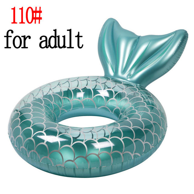 Mermaid With Backrest Pool Inflatable Floating Ring